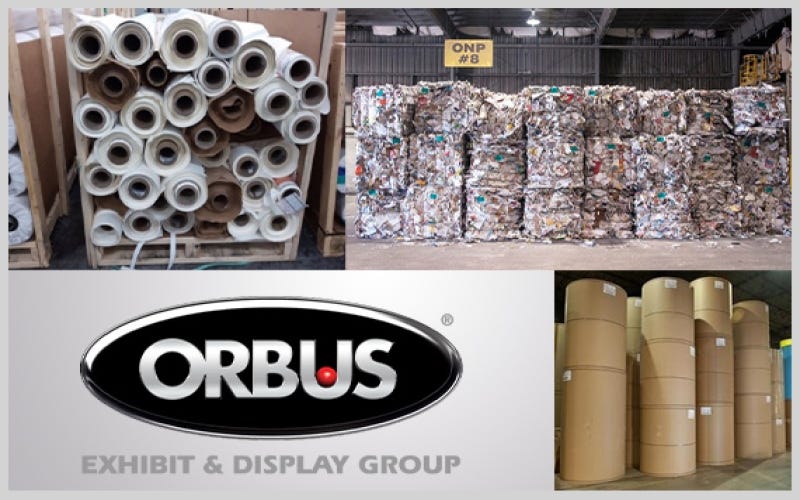 Orbus Recycles 77% of Total Waste Year to Date & Partners with Donco Recycling Solutions for Cardboard Core Recycling
