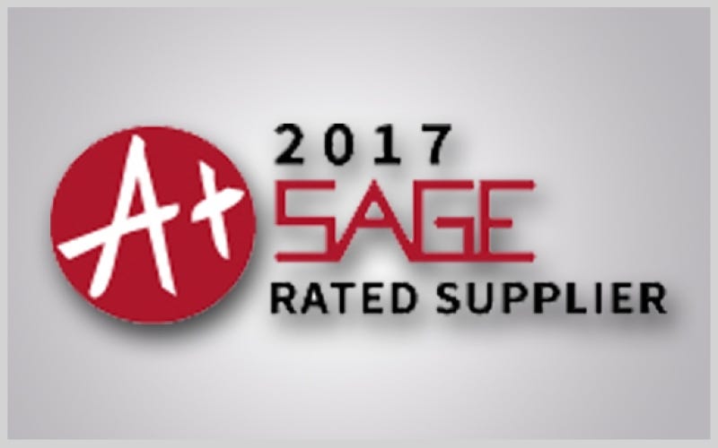 Orbus Exhibit & Display Group Receives 2017 Supplier Rating Award By SAGE